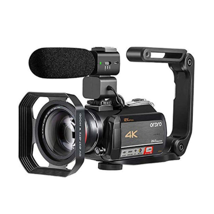 ORDRO AC5 4K HD Night Vision WiFi 12X Optical Zoom Digital Video DV Camera Camcorder, Standard, Standard + Microphone, Standard + Microphone + Handheld Stand, Standard+ Microphone + Fill Light ORDRO AC5 4K HD Night Vision WiFi 12X Optical Zoom Digital Video DV Camera Camcorder, Standard, Standard + Microphone, Standard + Microphone + Handheld Stand, Standard+ Microphone + Fill Light